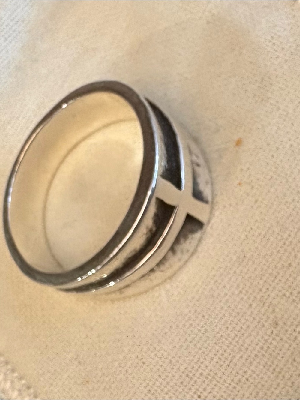 Vintage James Avery Men’s Sterling Silver Cross Ring